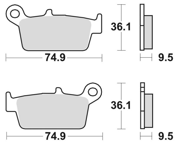 BRAKING Off-Road Sintered Metal Brake pads - 701CM46