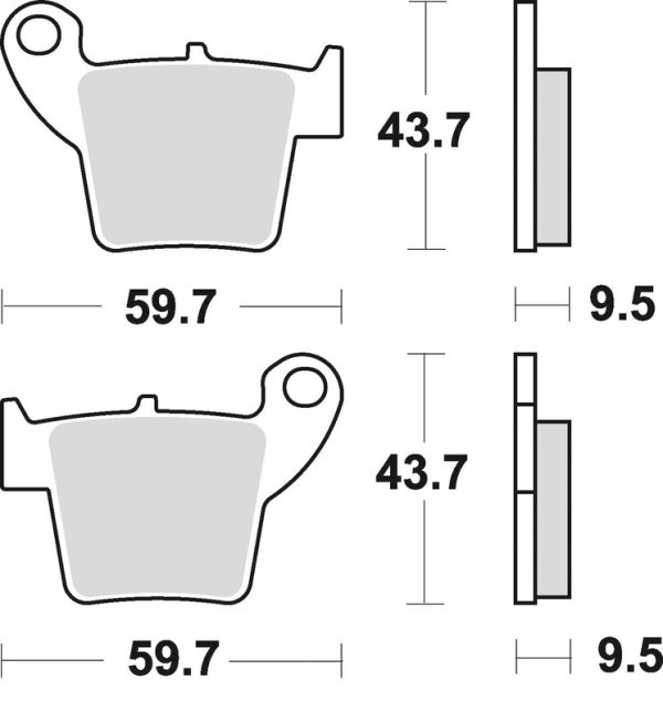 BRAKING Off-Road/ATV Sintered Metal Brake pads - 886CM44