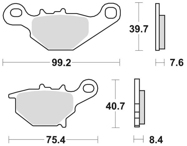 BRAKING Off-Road/ATV Sintered Metal Brake pads - 905CM44