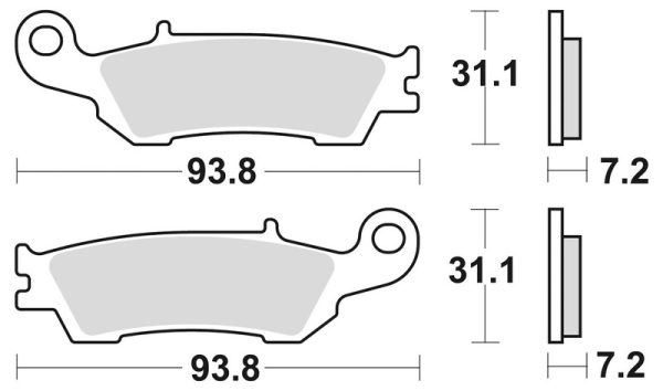 BRAKING Off-Road/ATV Sintered Metal Brake pads - 929CM44