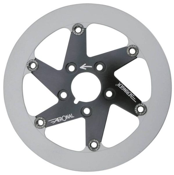 BERINGER Aeronal Stainless Steel Floating Brake Disc - Black H17LGBI