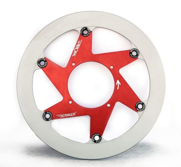 BERINGER Aeronal Stainless Steel Floating Brake Disc - Red K16LGRI