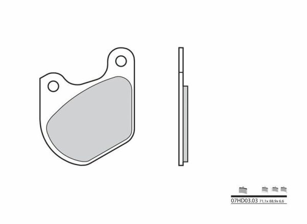 BREMBO Street Carbon Ceramic Brake pads - 07HD0303