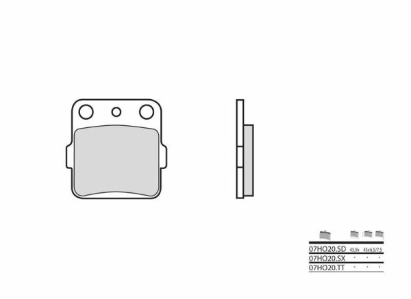 BREMBO Off-Road Sintered Metal Brake pads - 07HO20SD