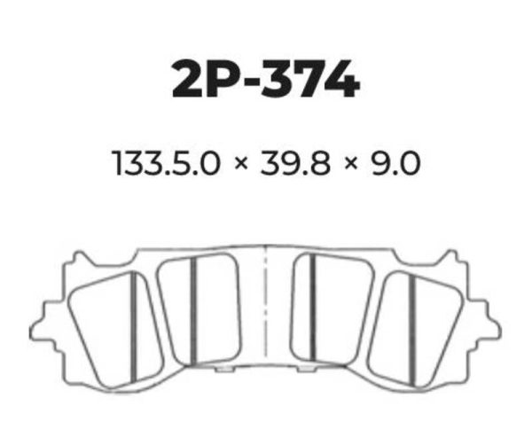 NISSIN Street /Off-Road Sintered Metal Brake pads - 2P-374ST