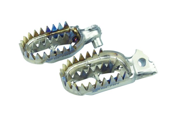 SCAR Titanium Gripper Footpegs Husqvarna TC/TE/FC/FE 125 et +