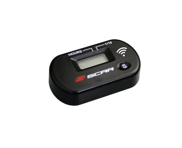 SCAR Hour-meter without Wire Velcro Fixing Black