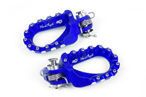 S3 Hard Rock Enduro Footrests Aluminium Blue