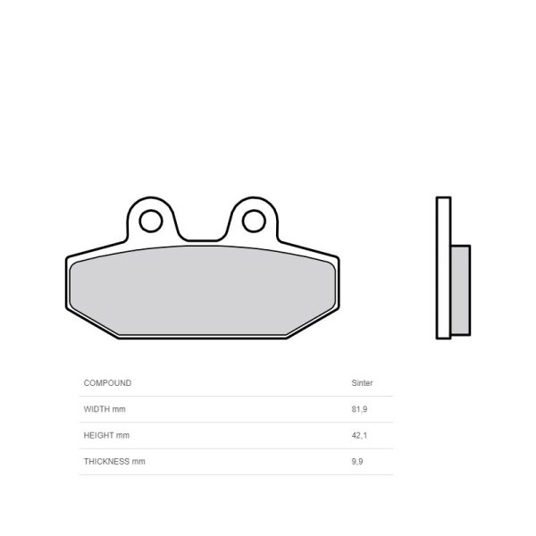 BREMBO Sintered Metal Brake Pads - 07HD23SP