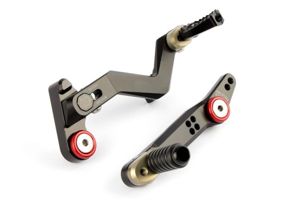 GILLES Gear + Brake Lever Kit Titanium Ducati Multistrada 950/1200