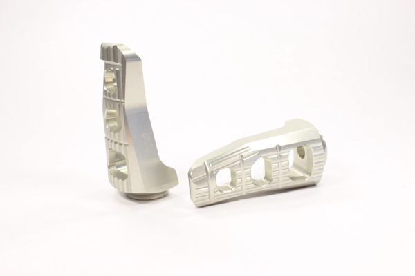 GILLES TOOLING Touring Passenger Footpegs Silver