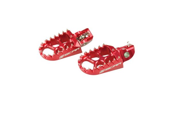 SCAR Evo Footpegs Red