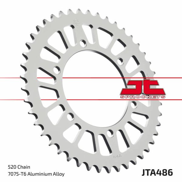 JT SPROCKETS Aluminium Ultra-Light Rear Sprocket 486 - 520