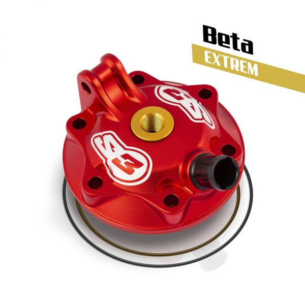 S3 Extreme Enduro Cylinder Head & Insert Kit Low Compression - Red Beta RR300