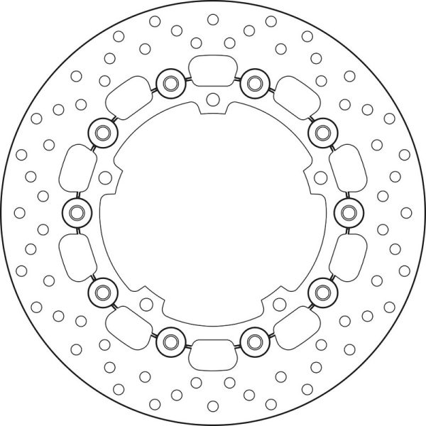 BREMBO Oro Floating Brake Disc - 78B40837